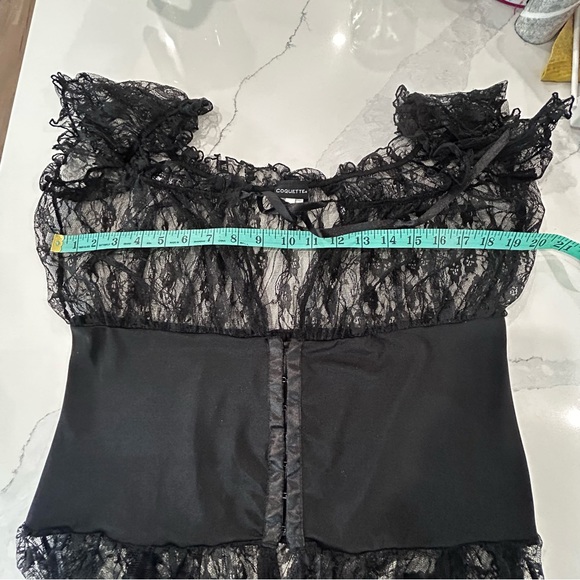 Coquette Corset Waist XL Lace Baby Doll Lingerie - Picture 12 of 15